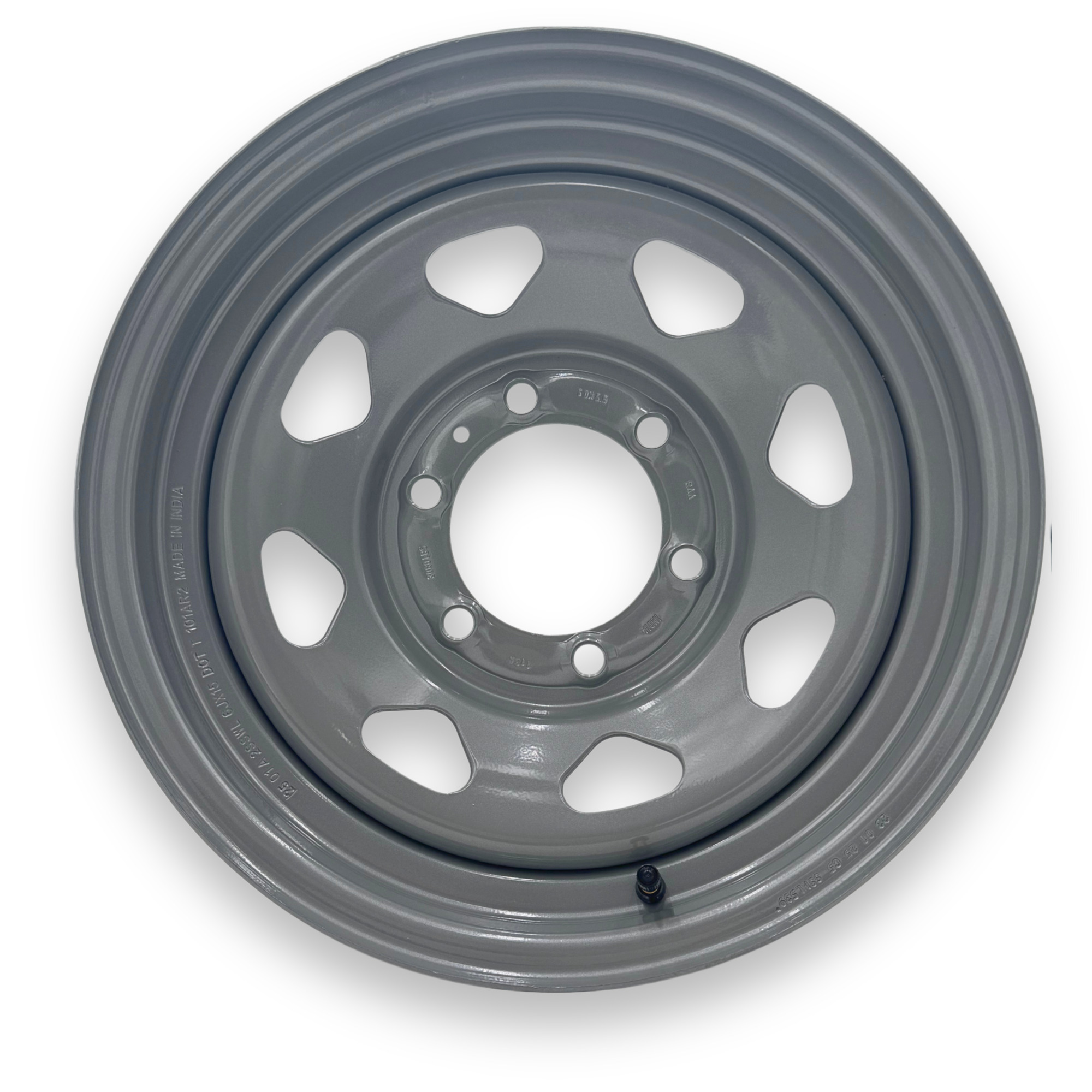 Steel Master 15x6 6 on 5.5 Bolt Eight Spoke Silver